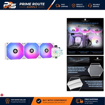 High-Performance Aqua Elite 360 V3 CPU Cooler for AMD & Intel - Quiet & Stylish