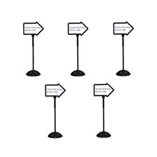 Pemberly Row Set of 5 Write Way Arrow Sign Magnetic Dual-Sided Dry Erase Board