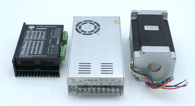 NEW Nema 34 CNC Kit: Longs Motor 1600oz.in Stepper + DM860A Driver + 60V PSU