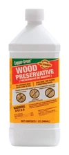 Copper Green Oil-Based Preservative, 1 Qt, Protects Wood, Extends Life