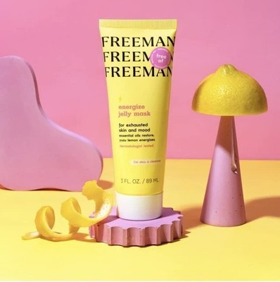 FREEMAN, Energize Yuzu Lemon Jelly Facial Mask, 3 Fl Oz