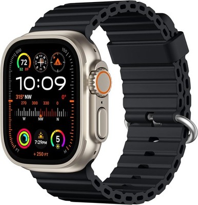 Soft Silicone Strap Compatible with Apple Watch Ultra 49mm 45mm Waterproof