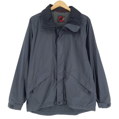 Retro Mammut Herren Wasserdichte Jacke DryTech Wandern Windjacke Grau S NJ9