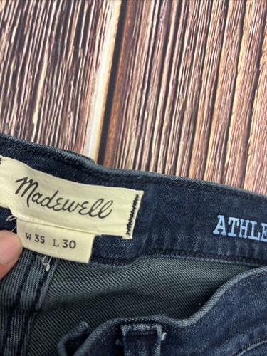 Madewell Athletic Slim Men's Dark Jeans Size 35x30 (Actual 35x30) - Picture 12 of 12
