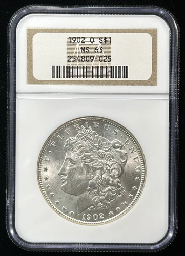 1902-O $1 Morgan Dollar NGC MS63 New Orleans 90% Silver US Coin