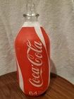 Vintage 1976 Half Gallon Coca Cola Glass Bottle with White Styrofoam Label