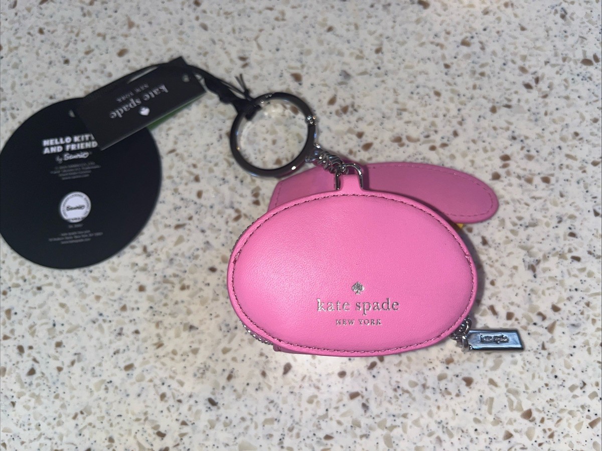 Kate Spade Hello Kitty My Melody Pink Coin Purse Key Ring Bag