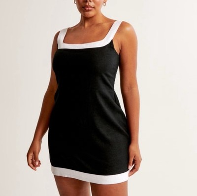 chinese dress ladies Gabriette White Linen Blend Mini Dress - US 12