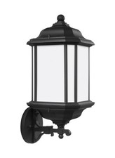 Generation Lighting 84532-12 One 84532-12-One Light Outdoor Wall Lantern, Black