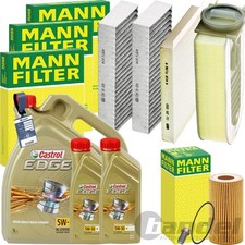 MANN INSPEKTIONSPAKET+CASTROL 5W-30 &Ouml;L passend f&uuml;r MERCEDES ML GLE W166 250 CDI