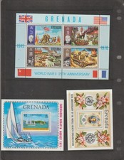 GRENADA 1970 - 1975 Collection of 18 Different Souvenir Sheets. MNH