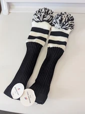 Bespoke Golf USA Striped Knit Pom Pom Club Head Covers - Drivers & Fairway Woods