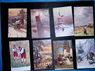 Lot de 42 CPA différentes Illustrées les Tableaux