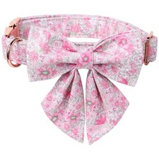 Design Dog Collar Cute Flower Sailor Bow Girl Female Spring Floral S Small Med