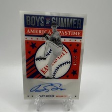 2021 America's Pastime Autograph Brady Singer Kansas City Boys of Summer /99