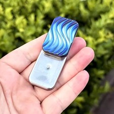 EDC Wave Titanium Alloy Unlimited Push Magnetic Haptic Slider Fidget Slider Gift