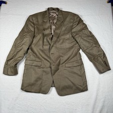 Stafford Executive Blazer Mens 44L Wool Houndstooth Suit Jacket Sport Coat