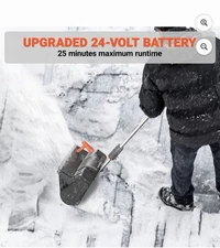 VOLTASK Cordless Snow Shovel, 24V | 13-inch | 4-Ah Electric Cordless Battery