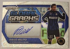 Diego Milito Global Graphs Auto - 2025 Panini Prizm Club World Cup Milano FIFA 