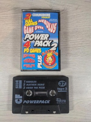 Power Pack 2 Tape 37 Vioris Commodore 64 C64 Spielkassette getestet & funktionsfähig