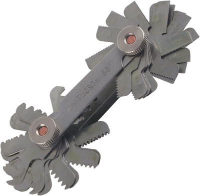 52 Pcs Stainless Steel Thread Gauges, Thread Pitch Gauge, 60 Degree Metric/Imper