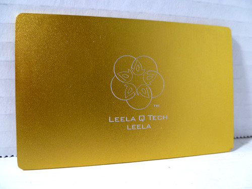 Leela Quantum Q Tech Energy Frequency Card Technology Health H.E.A.L used