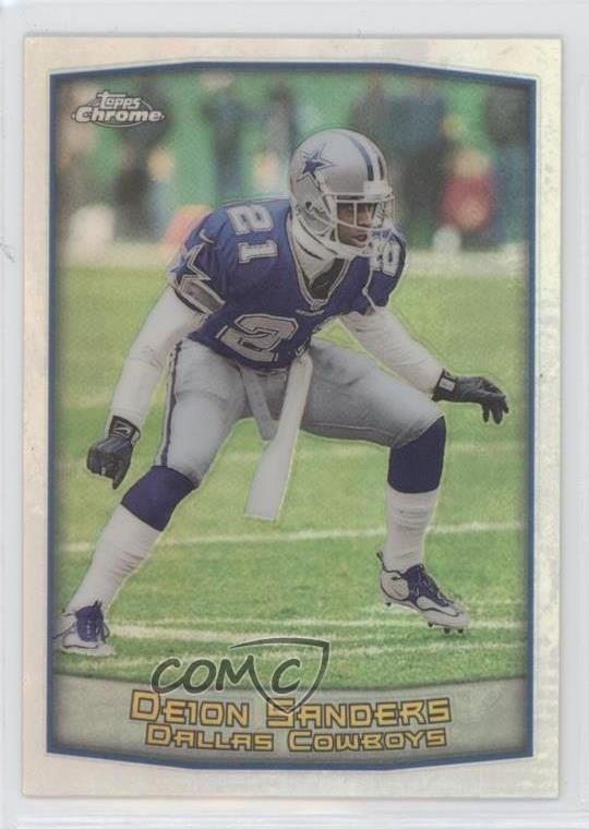 1999 Topps Chrome Refractor Deion Sanders #69 HOF
