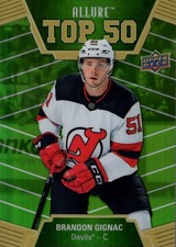 2019-20 Upper Deck Allure Top 50 Green Border #T5013 Brandon Gignac /50 - HKY