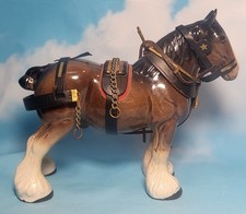 Vintage Melba Ware Ceramic Cart Horse 17cm high