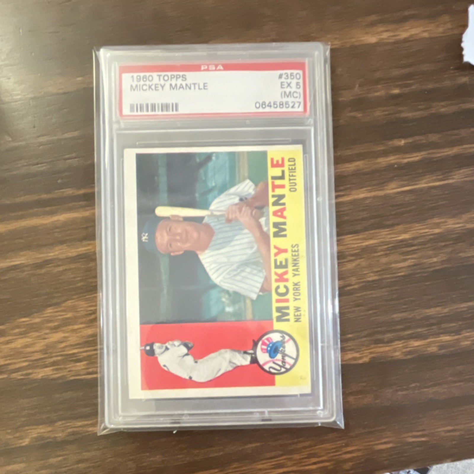1960 Topps Mickey Mantle #350 PSA EX 5 New York Yankees Baseball Card