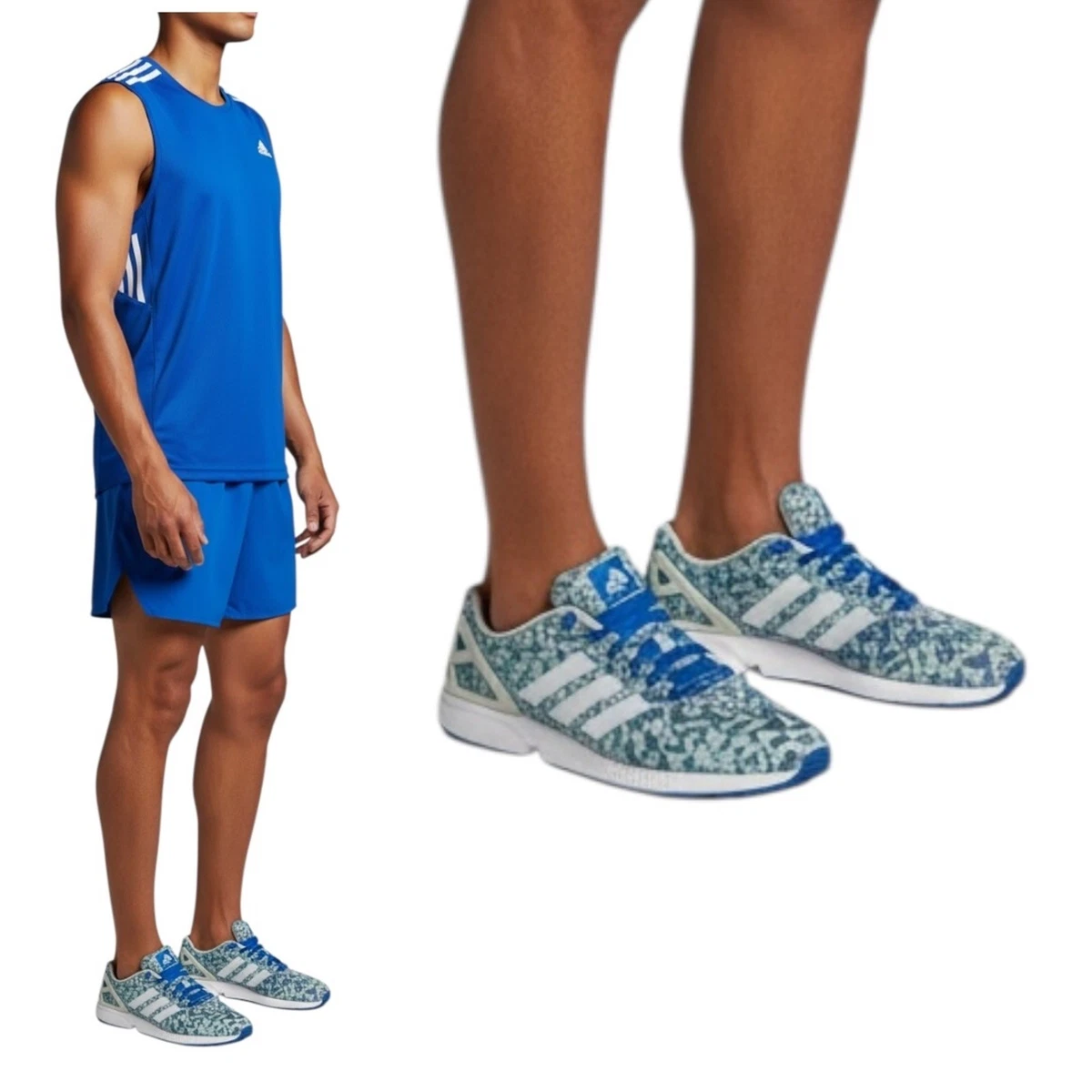 Las mejores ofertas en adidas ZX Flux Weave Blue Prism | eBay