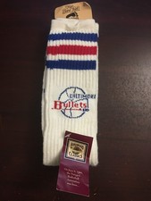 VINTAGE For Bare Feet NBA Hardwood Classics BALTIMORE BULLETS Tube Socks, 10-13