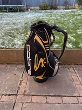 King Cobra Deluxe Cart Tour Trolley Yellow & Black Golf Bag 6 Way Dividers