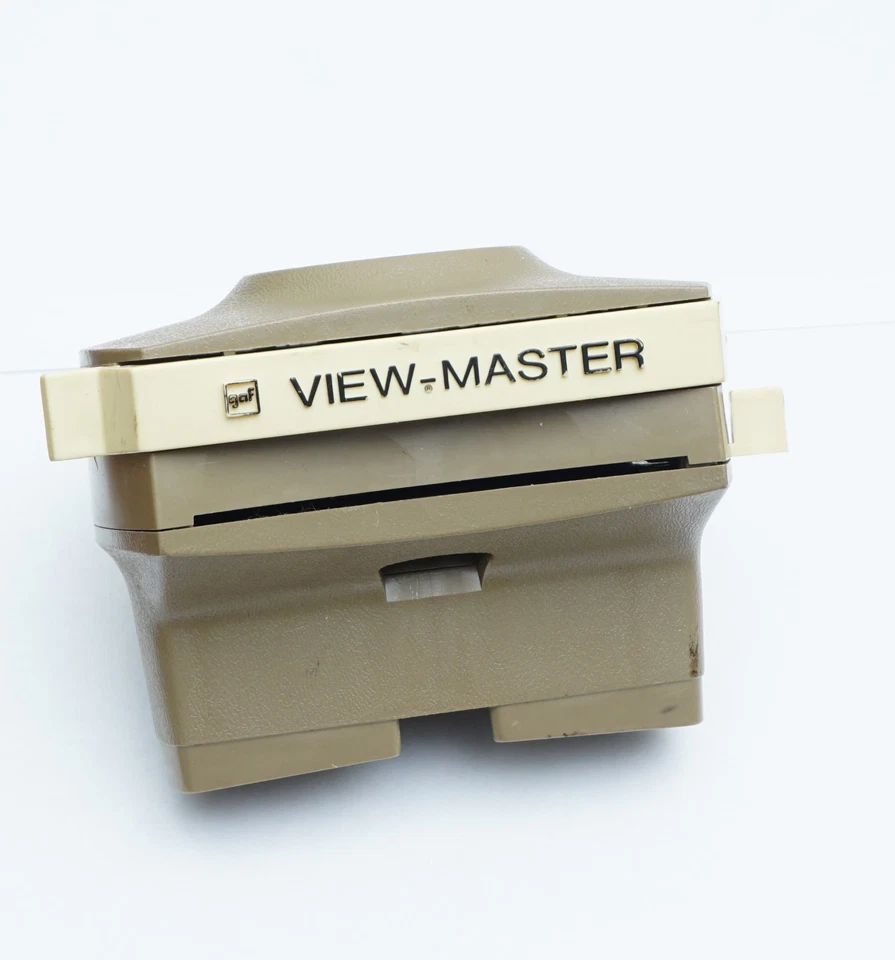 GAF / View-Master Tan Color Lighted, Model H Viewer. UNTESTED - Image 2 of 4