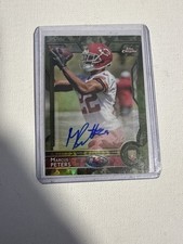 2015 Topps Chrome Marcus Peters #124 Chiefs Rookie Autograph /99 Football