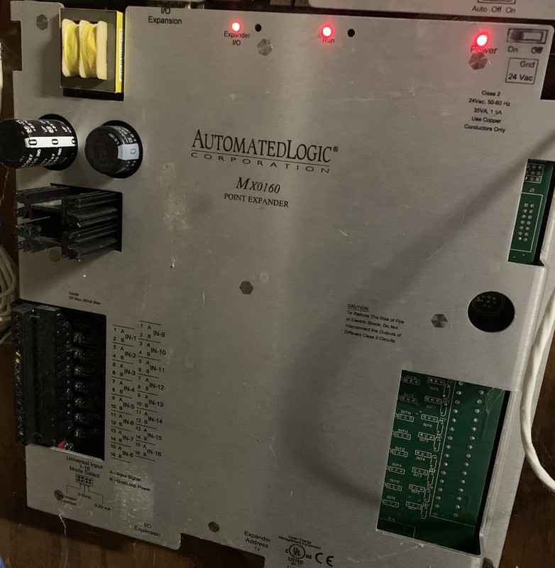 Automated Logic MX0160 Point Expander Control Module  BACnet/ Operational
