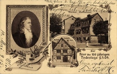 Ak Weimar in Thüringen, Schriftsteller Friedrich von Schiller,... - 5088043