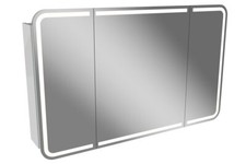 Lanzet LED Spiegelschrank 120 cm M9 Badezimmer Badschrank in Weiß Badspiegel LED