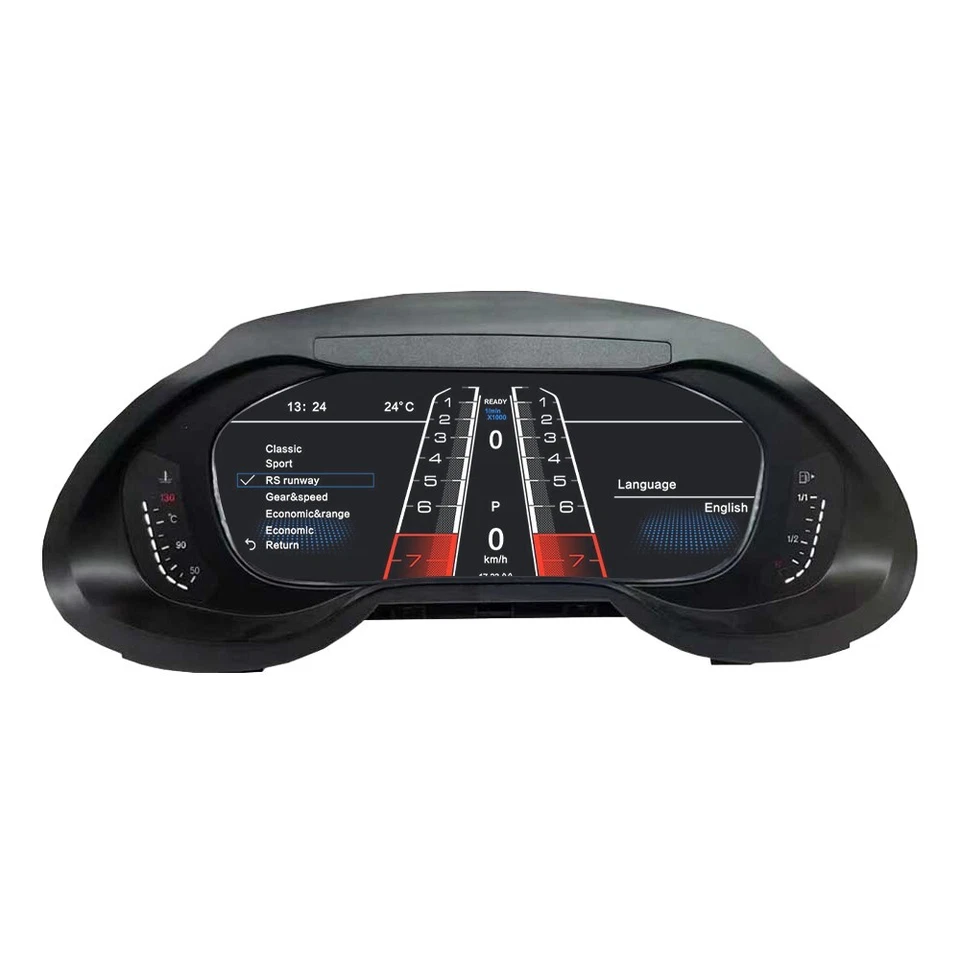 12.3" Digital LCD Instrument Dash Speedometer Cluster For AUDI A4 2008-2016 - Image 4 of 4