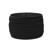3/16" Black Bungee Cord Marine Grade Heavy Duty Shock Rope Tie Down Stretch Band