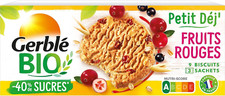 BIO Biscuit Petit Déjeuner Fruits Rouges - Réduit En Sucres - Riches En Fibres -