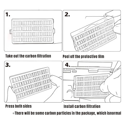 W10311524 AIR1 Refrigerator Air Filter Cartridge Replacement For Whirlpool Kenmore Refrigerator Compatible With Fresh Flow Refrigerator Air Filter, 3 Pack, White - View #7