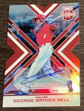 2016 Panini Elite Extra Edition George Bryner Bell #159 Red Die Cut Auto /75