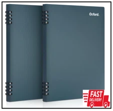 Oxford Stone Paper Notebook, 5-1/2" x 8-1/2", Blue Cover, 60 Sheets, 2 Pack