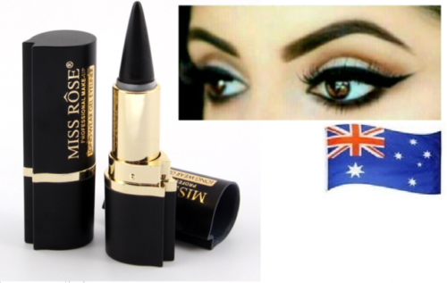 MISS ROSE(USA Brand) Long-Lasting A1 Waterproof Black Eyeliner Kajal Eye Shimmer - Picture 1 of 10