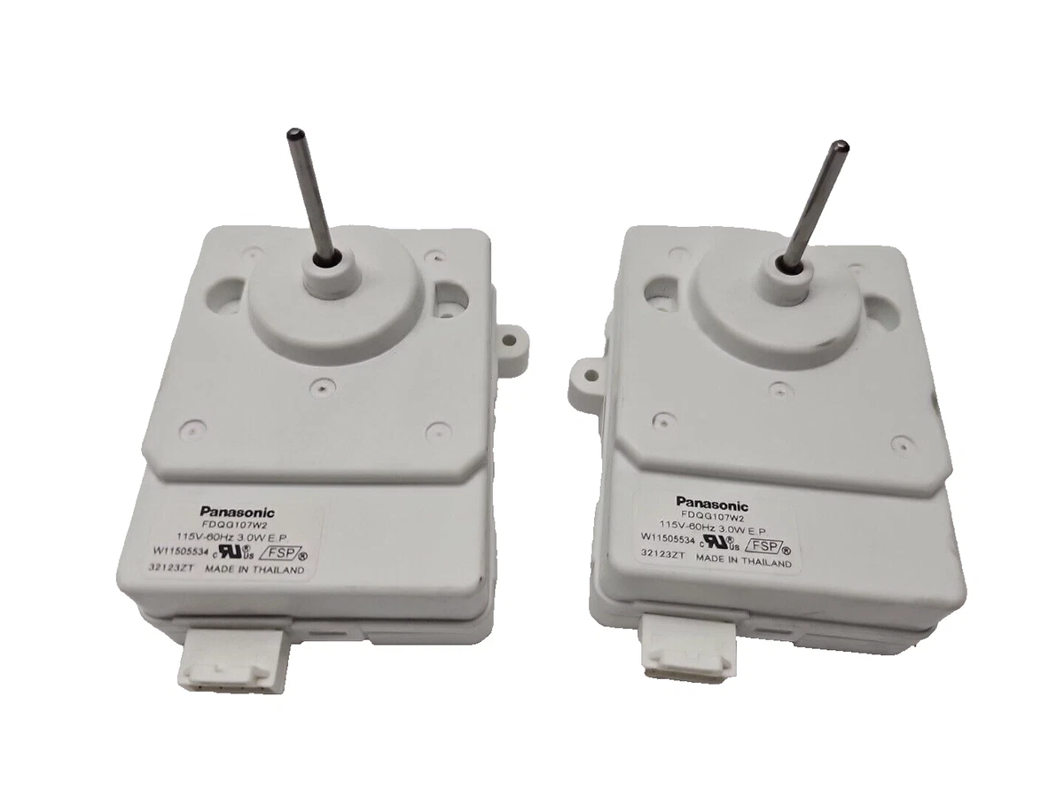 Lot of 2 Condenser Refrigerator Fan Motor Panasonic W11505534 