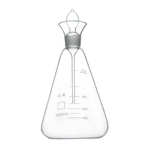 Chemistry Lab Glassware 250-1000ml Quartz Erlenmeyer Flask with Platinum Wire - Picture 8 of 9