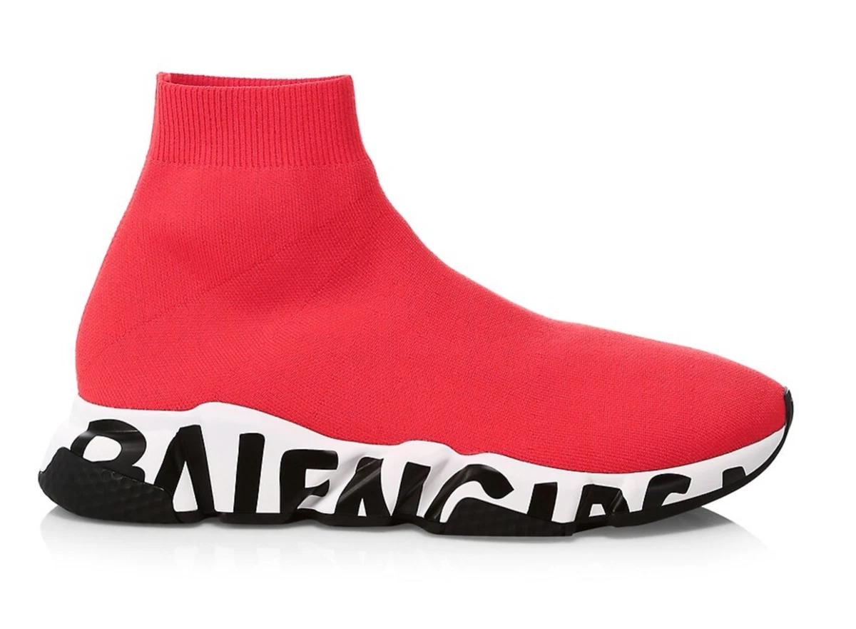 BALENCIAGA SPEED SOCK KNIT TRAINERS - BLACK – SGN CLOTHING