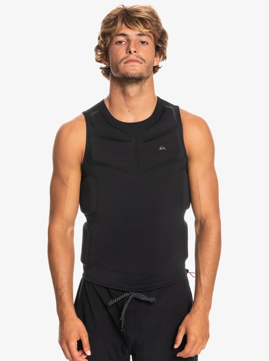 Quiksilver men 1mm Highline Pro Impact Wetsuit Jacket vest surf