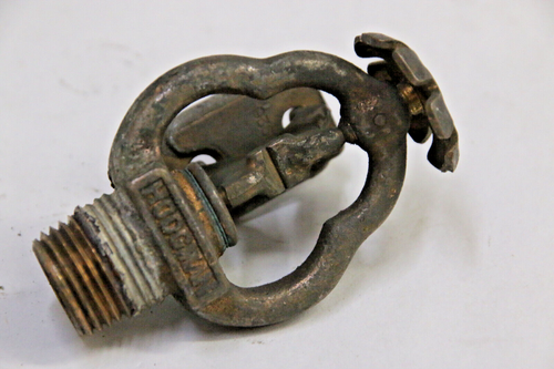 Hodgman 1926 A 165º Fire Sprinkler Head - Original Brass Uncleaned